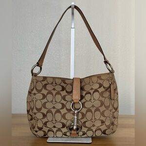 Coach monogram shoulder bag